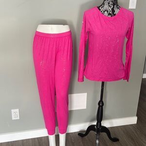 lord & Taylor NEW Hot Pink Pyjama Set